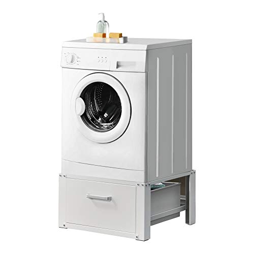 [En.Casa] Waschmaschinen Untergestell Mit Schublade