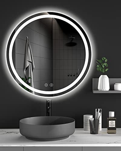 Dripex Badspiegel Rund Mit Beleuchtung