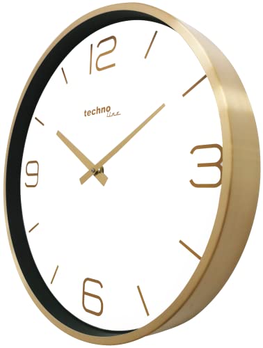 Technoline Goldene Wanduhr