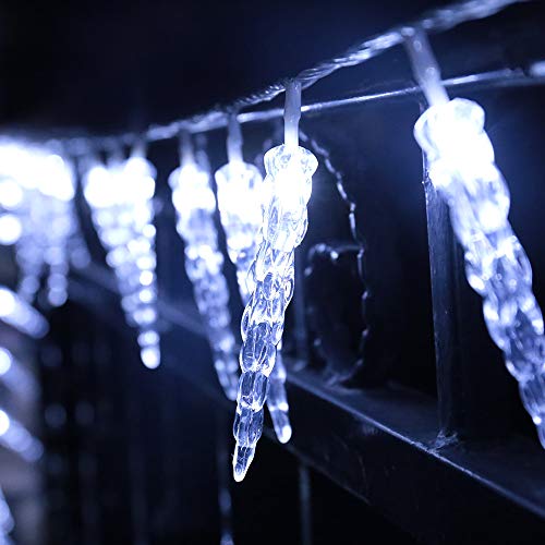 Intergo Eiszapfen Lichterkette Mit Wasserfalleffekt